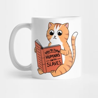 Cat book slaves Mug